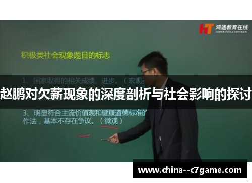 赵鹏对欠薪现象的深度剖析与社会影响的探讨