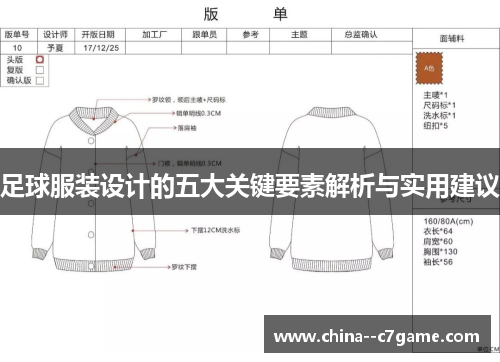 足球服装设计的五大关键要素解析与实用建议
